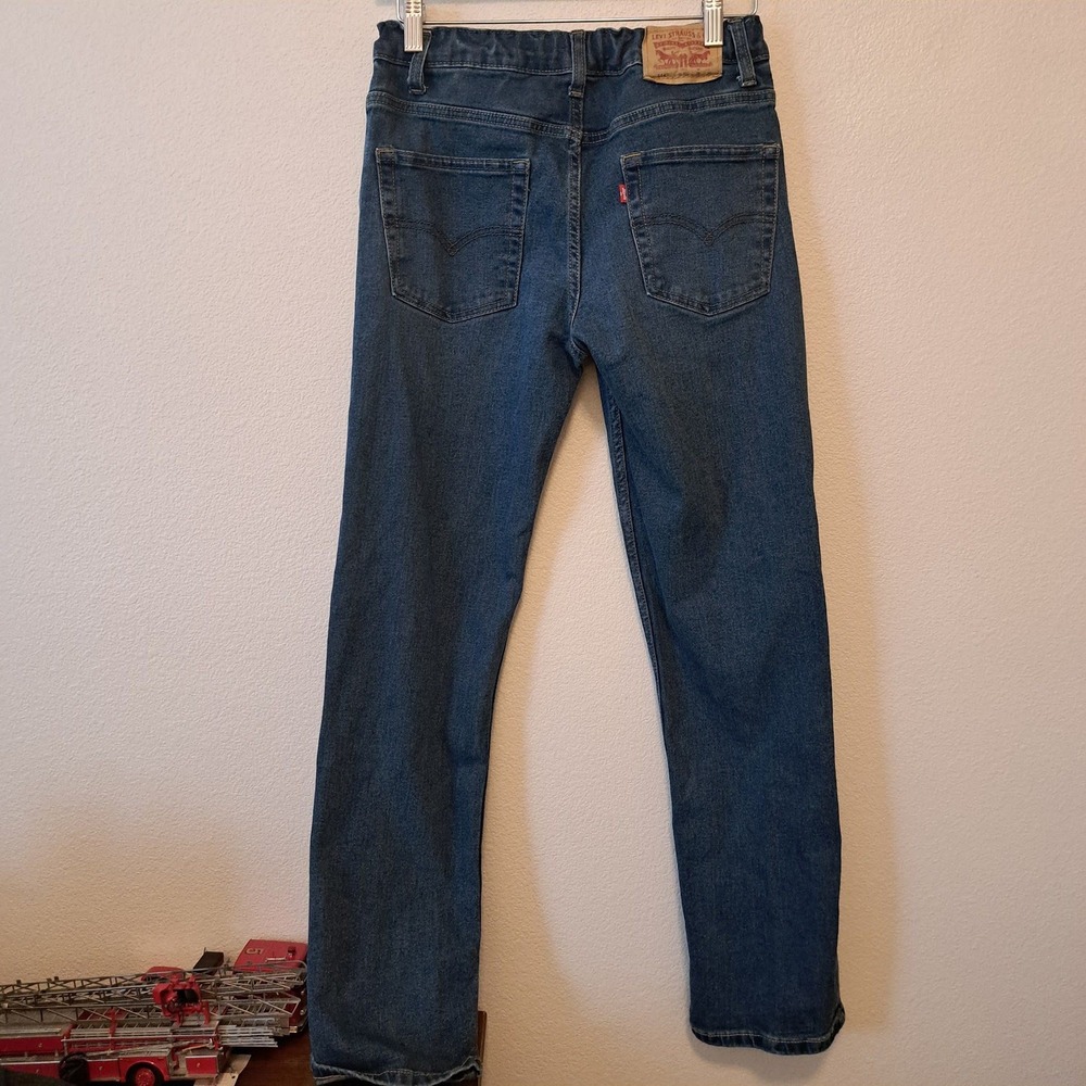 Levis 514 Performance Straight Jeans Boys Size 16 Reg Blue Denim 28x30